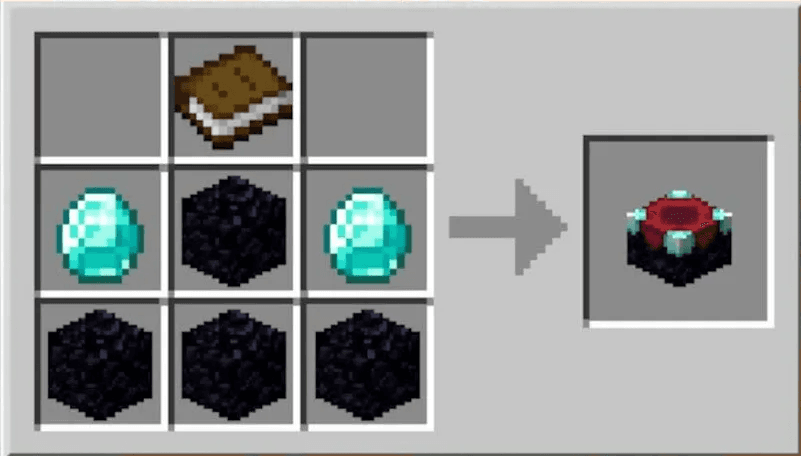 Крафт стола зачарования в Minecraft