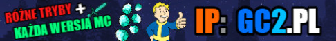 Баннер сервера IP: GC2.PL -- ORYGINALNE TRYBY MINECRAFT