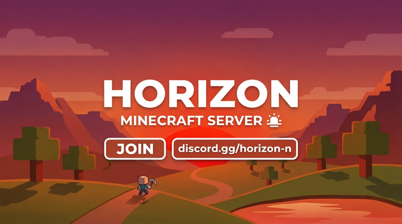 Баннер сервера Horizon Ламповая Ванилла