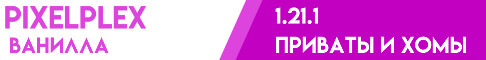 Баннер сервера PixelPlex - Ванильно
