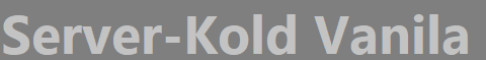 Баннер сервера Sever-Kold - vanila