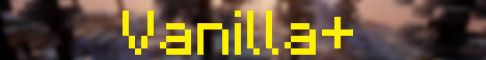 Баннер сервера Vanilla+ без модов