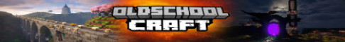 Баннер сервера OldSchoolCraft Ванильный сервер.