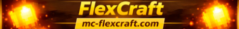 Баннер сервера FlexCraft ✦ Выживание • /FREE (1.16.5–1.21.11)