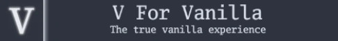 Баннер сервера V For Vanilla