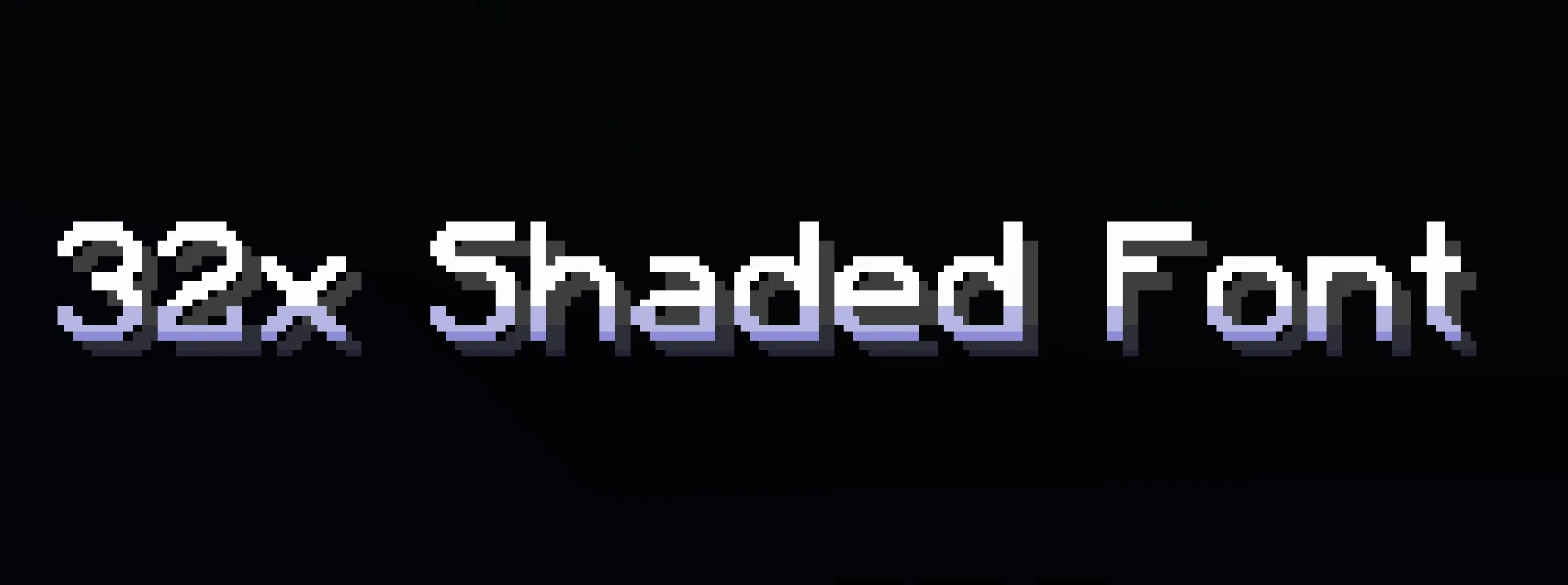 32x Smooth Shaded Font
