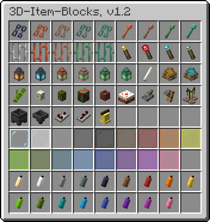 Изображение 3 ресурспака 3D Item-Blocks