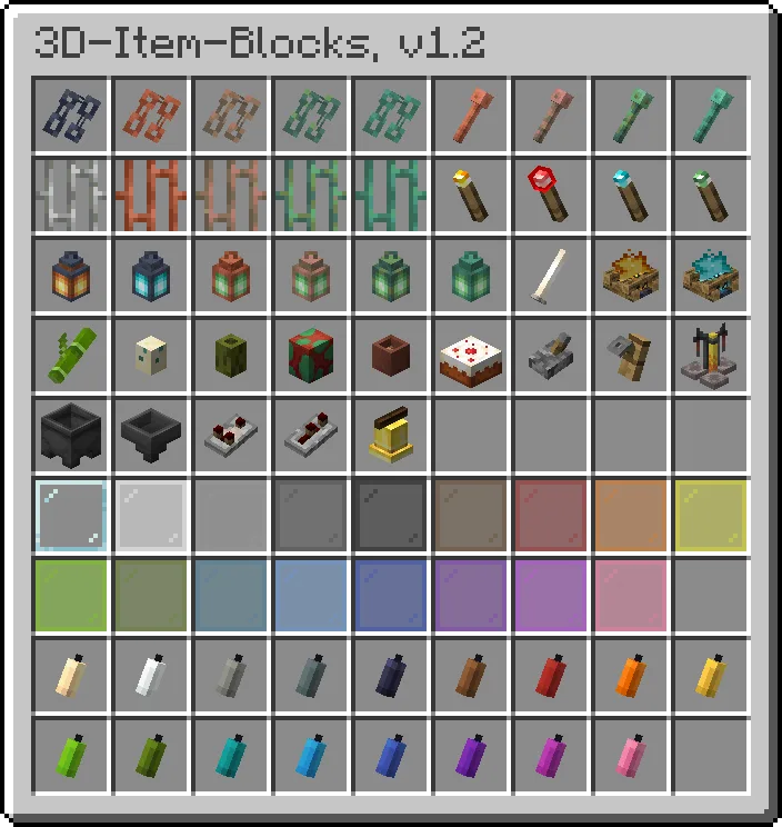 Изображение 3 ресурспака 3D Item-Blocks