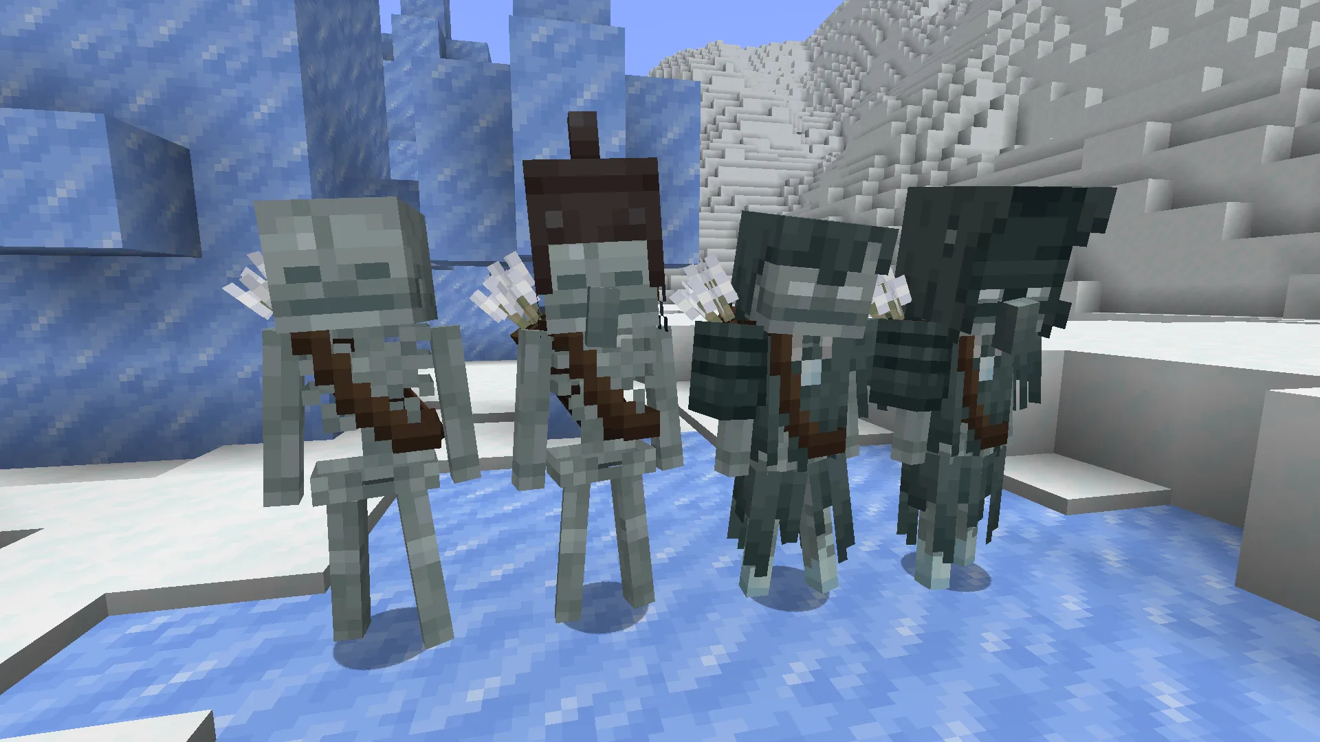 Изображение 2 ресурспака AL's Skeletons Revamped: Classic Faces