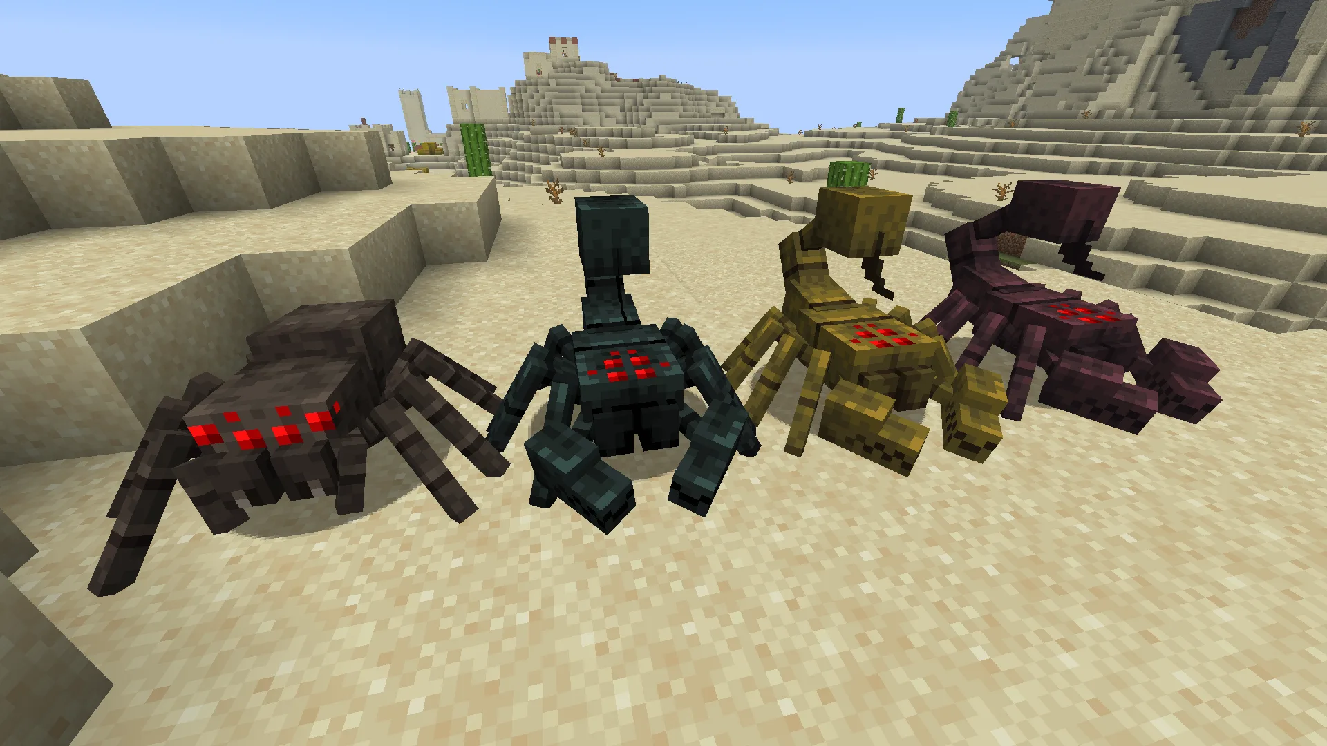 Изображение 2 ресурспака AL's Spiders Revamped x Fresh Animations