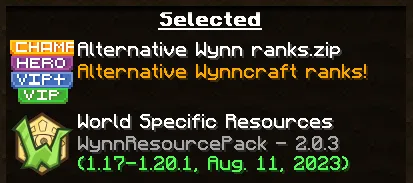 Изображение 3 ресурспака Alternative Wynn Ranks
