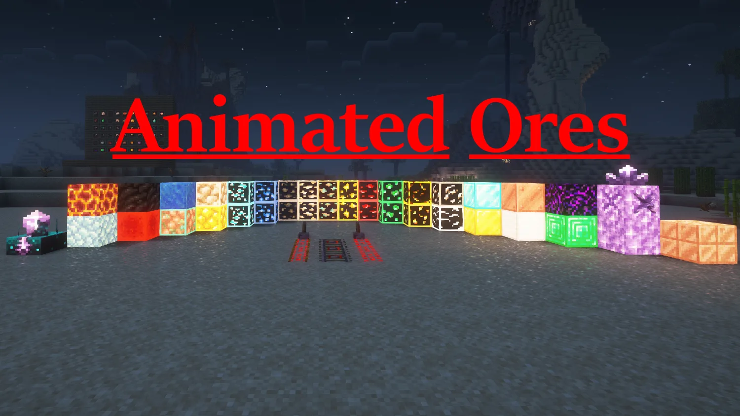 Glowing Animated Ores