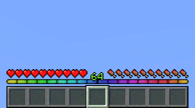 Изображение 3 ресурспака Animated Rainbow XP Bar