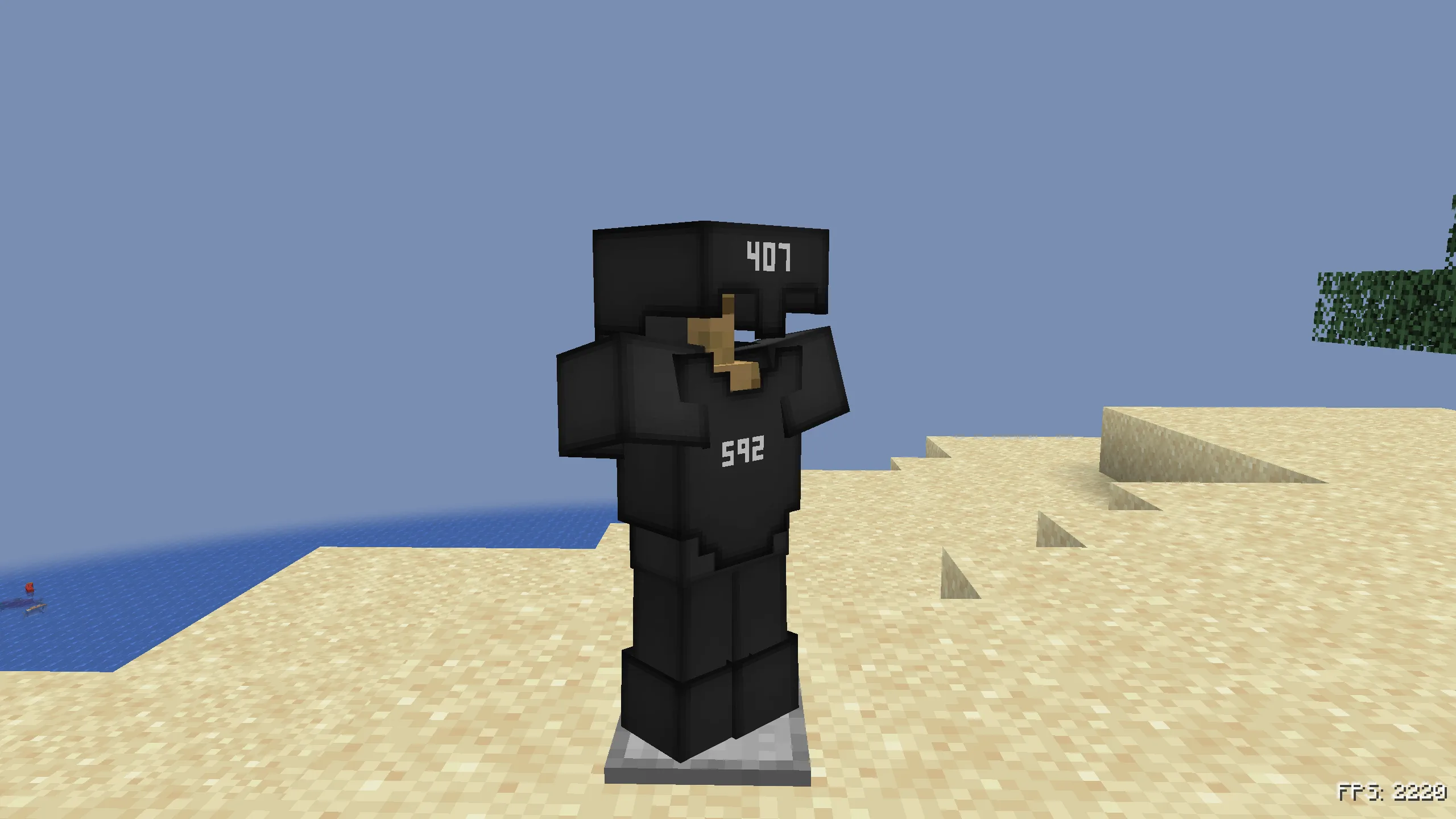 Изображение 1 ресурспака Armor durability (numbers on top half)