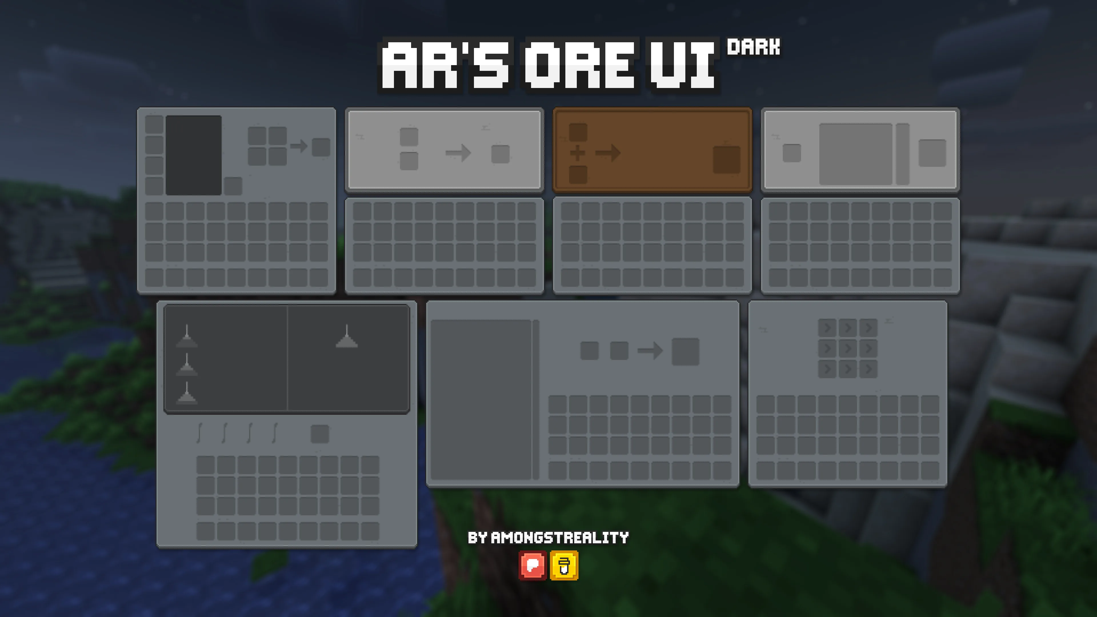 Изображение 2 ресурспака AR's OreUI - Dark