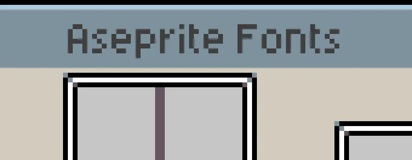 Aseprite Fonts