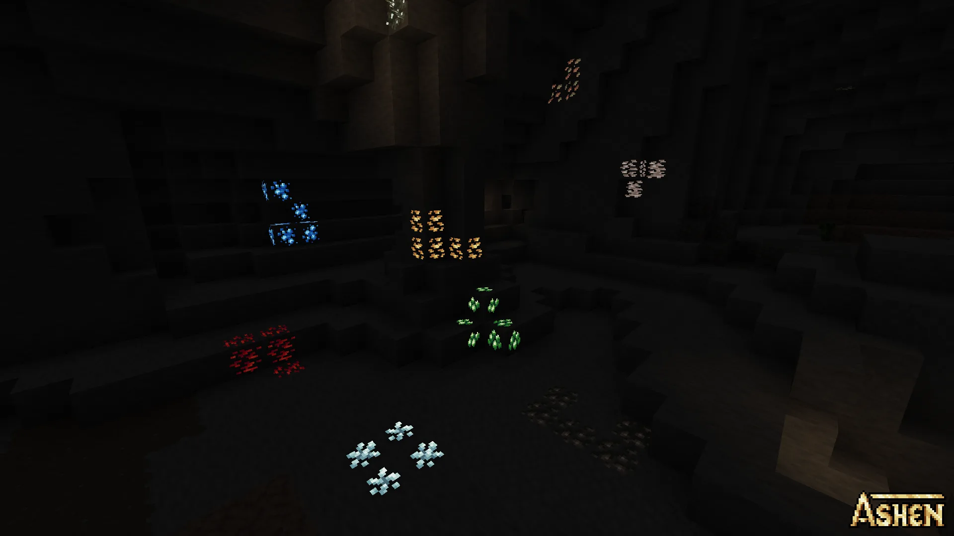 Ashen Emissive Ores