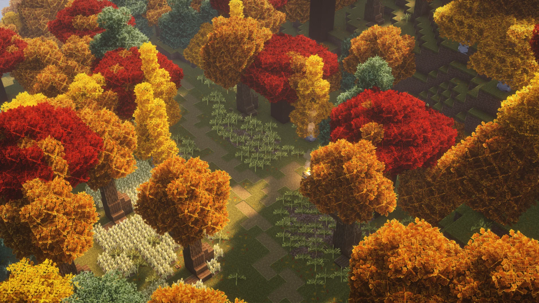 Изображение 3 ресурспака AutumnPack Addon: Bushy Leaves