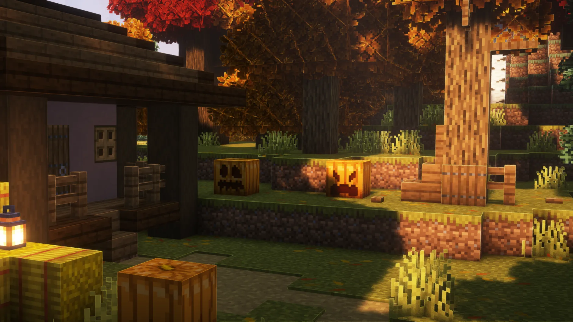 Изображение 4 ресурспака AutumnPack Addon: Bushy Leaves