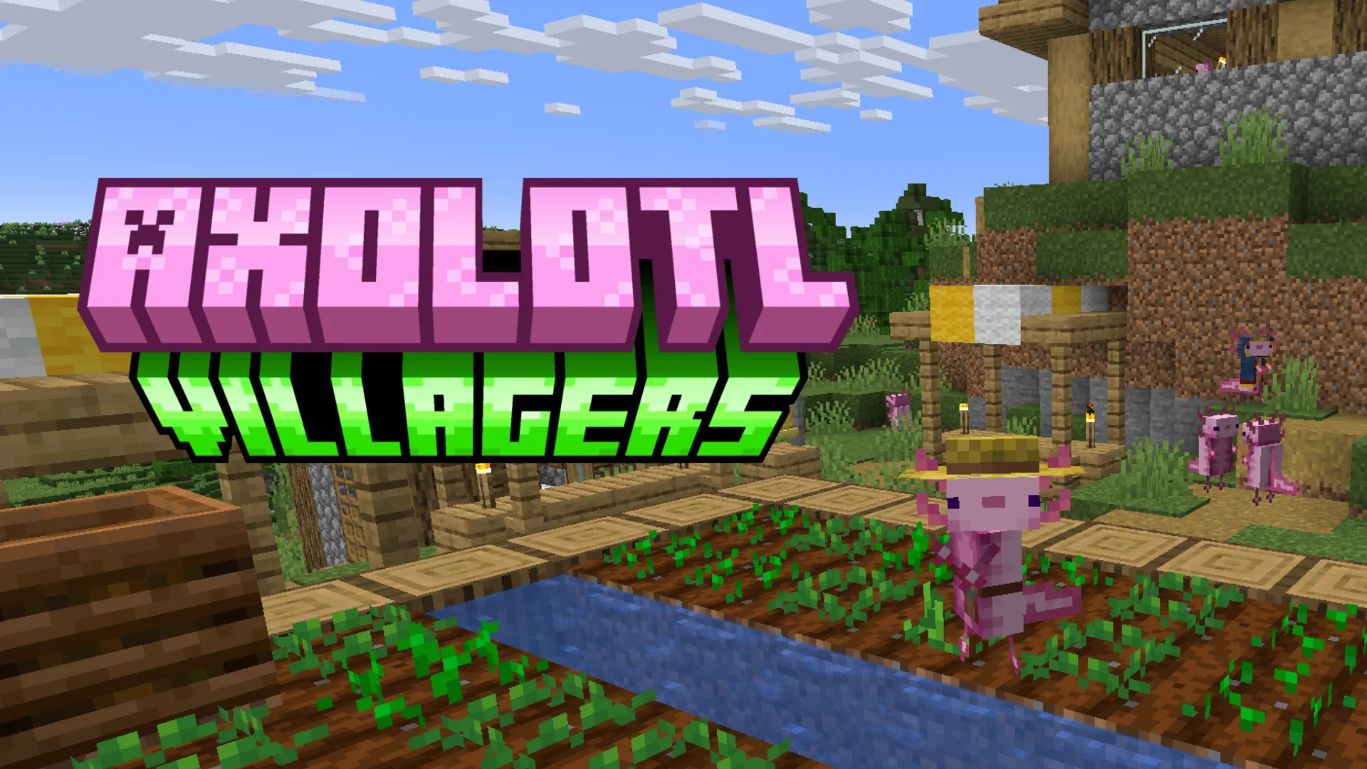 Axolotl villagers