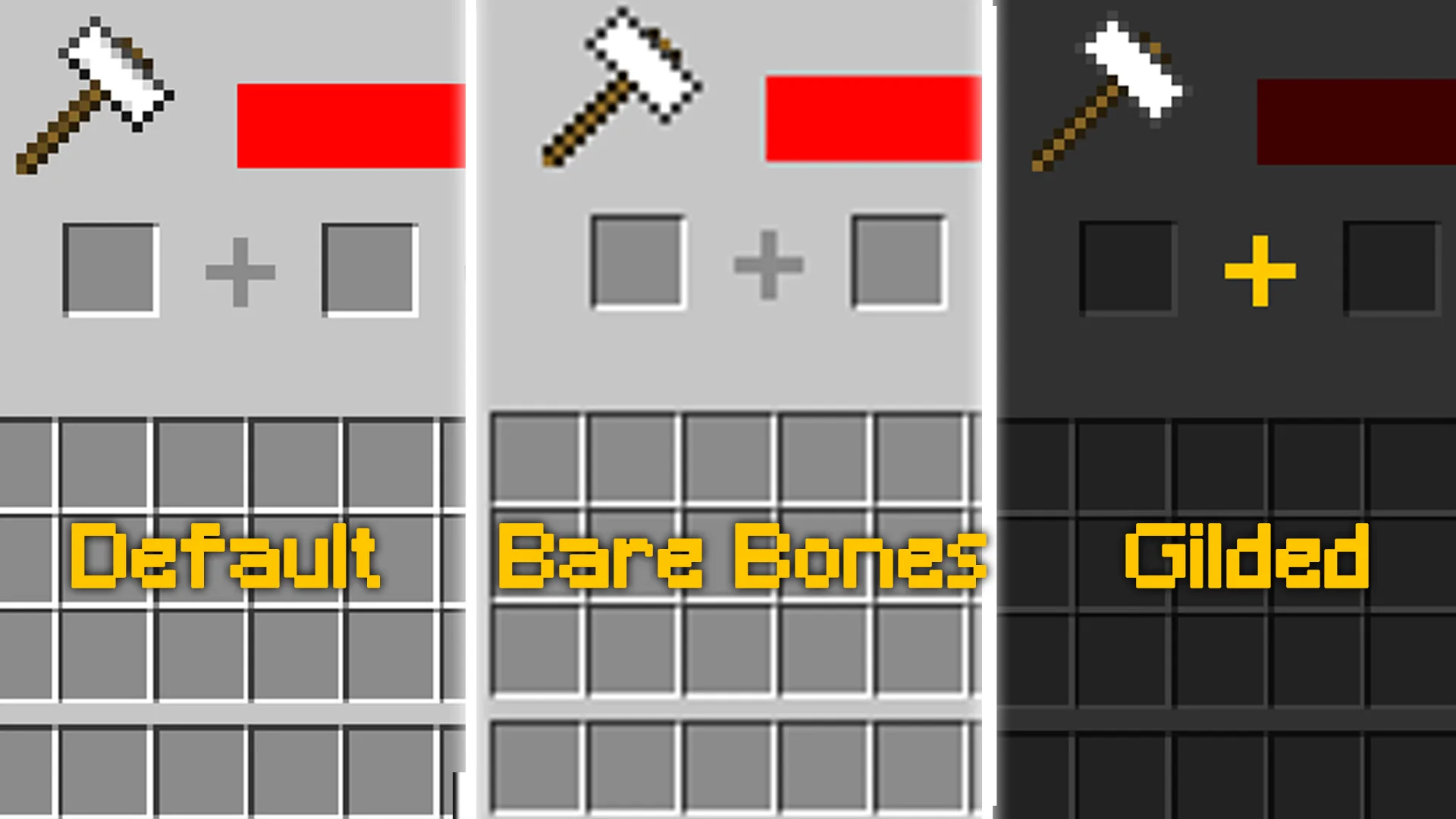 Изображение 6 ресурспака Bare Bones - Gilded Dark GUI