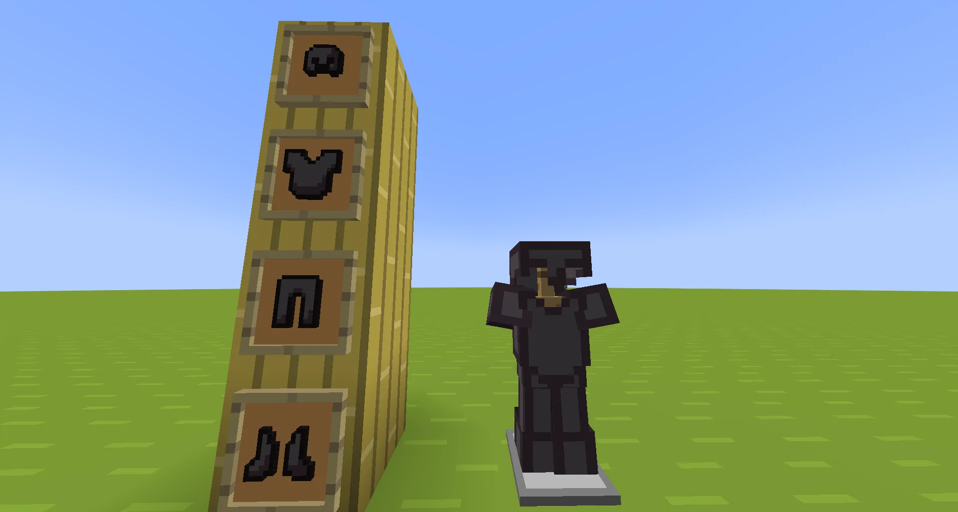 Bare Bones Classic Style Netherite Armor