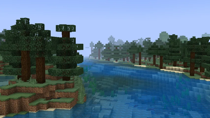 Изображение 2 ресурспака Bedrock water colors