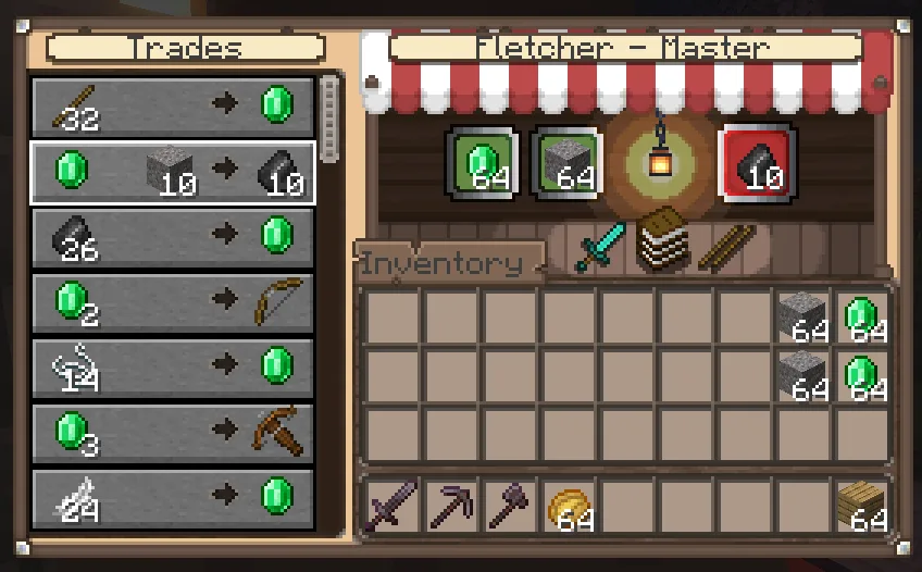 Изображение 2 ресурспака [Moonsu] Better GUI for Villagers!