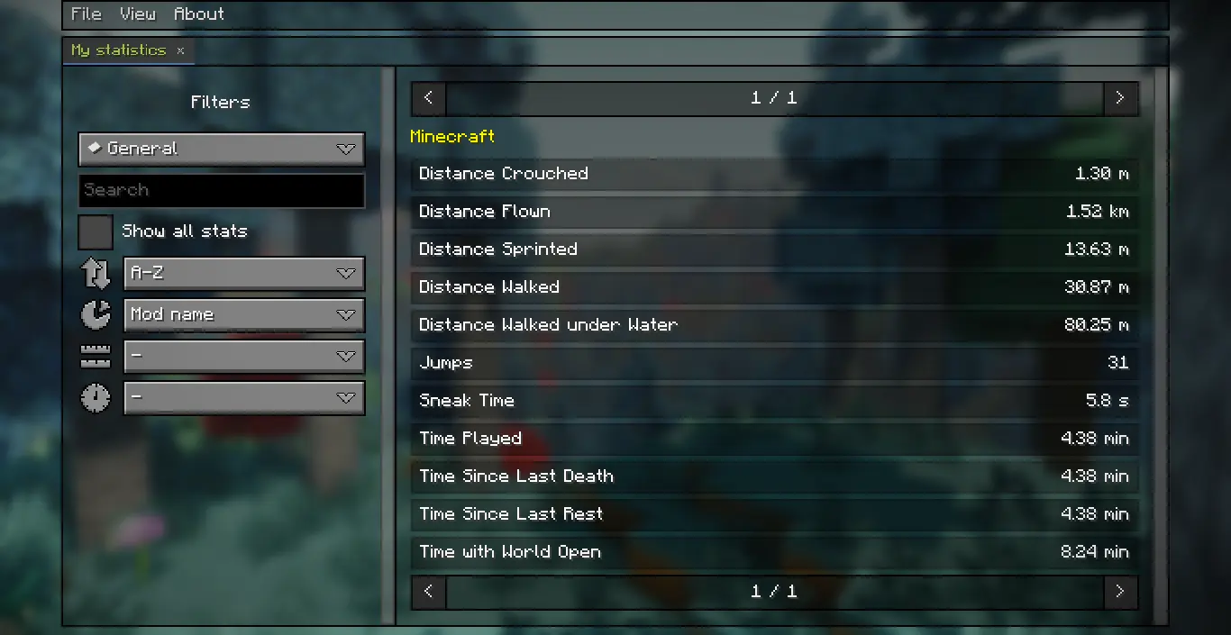 Better Statistics Screen