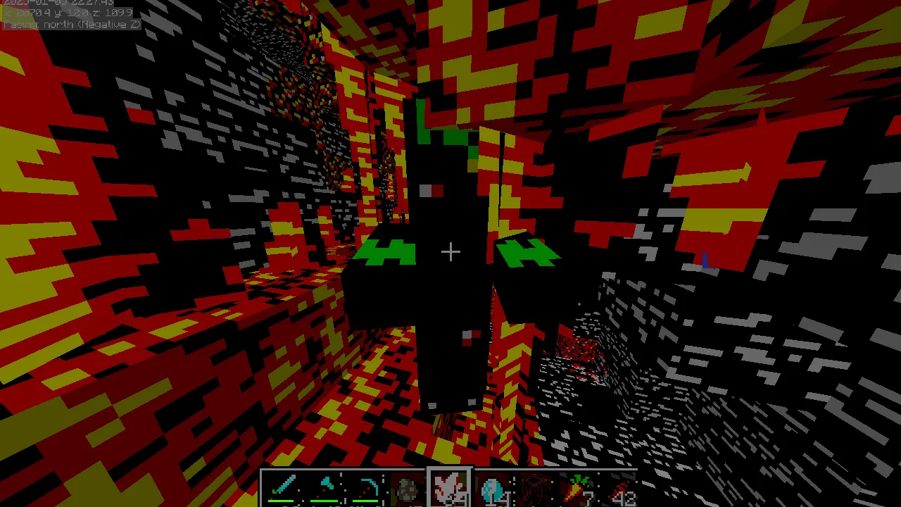 Bitcrushed Minecraft
