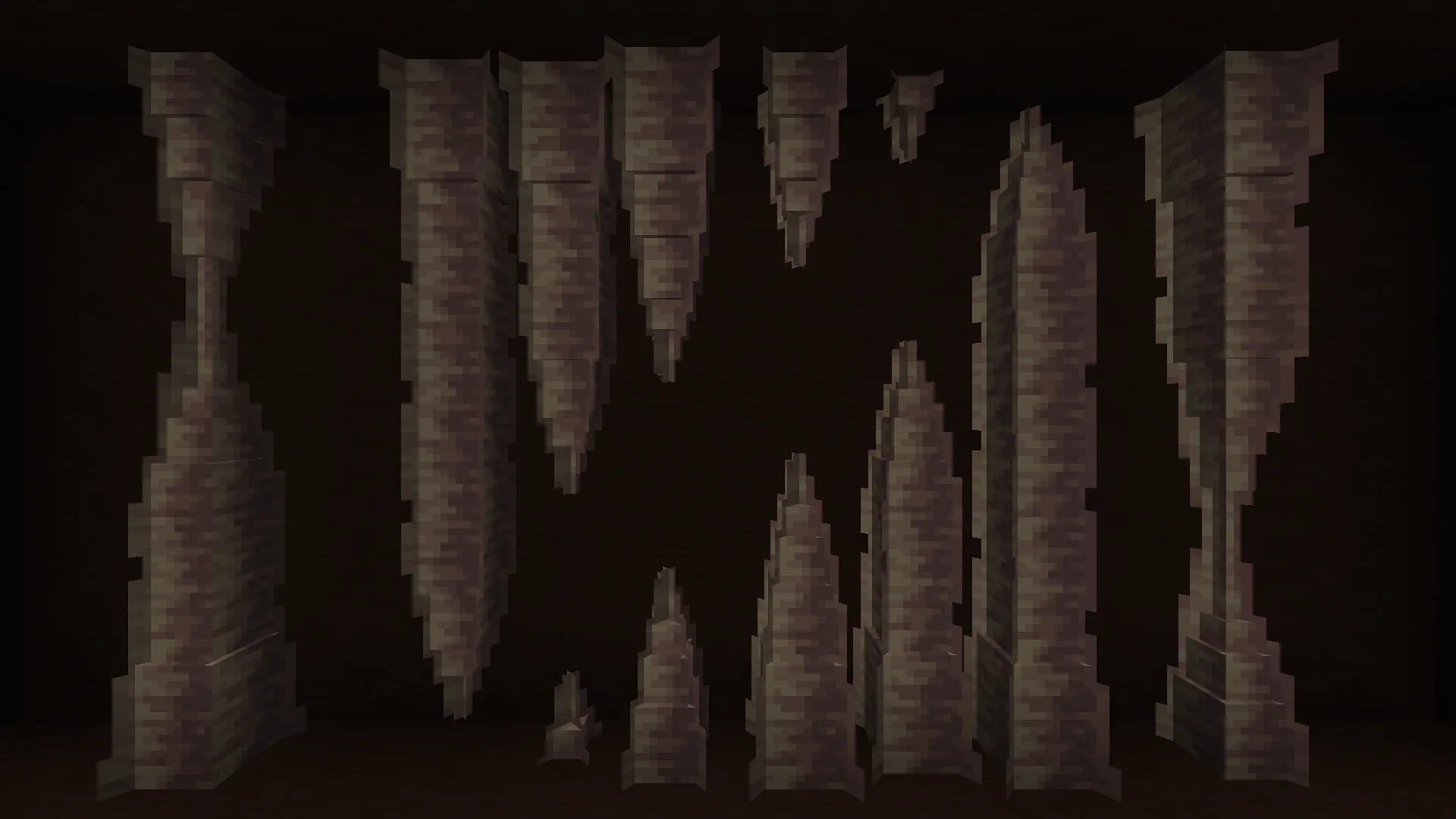 Изображение 3 ресурспака Blocky 3D Pointed Dripstone