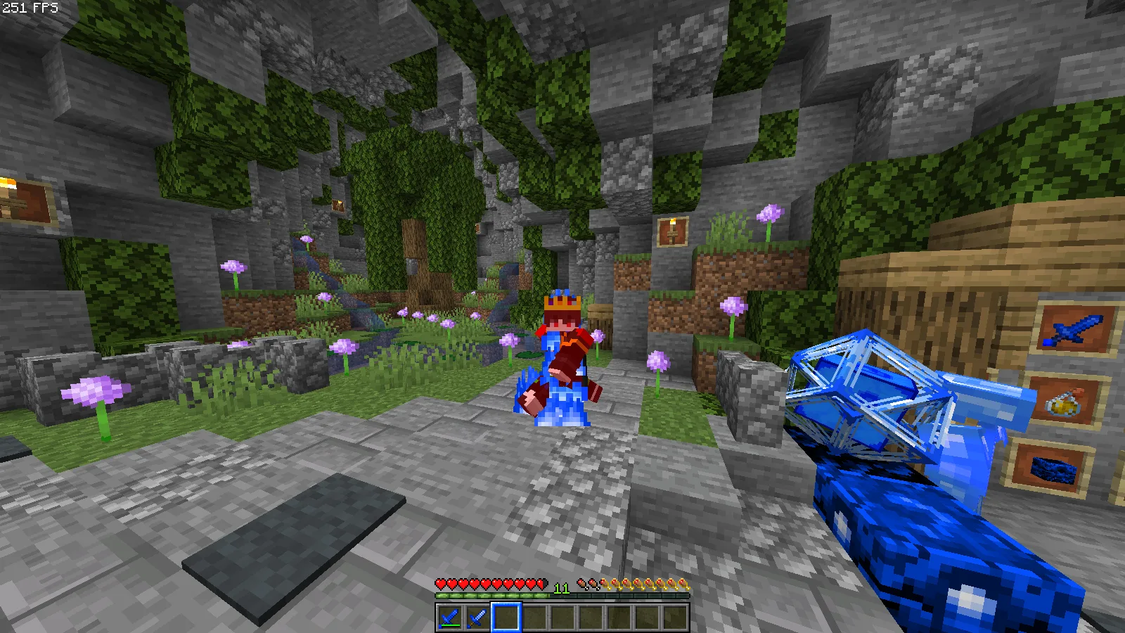 Изображение 5 ресурспака Blue Themed PvP pack