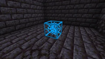 blue cobweb outline