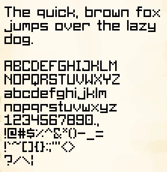 Slyme's Boxy Font