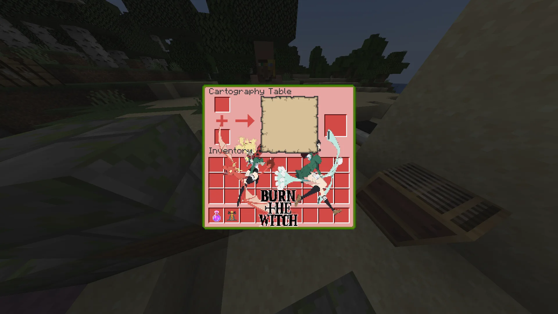 Изображение 2 ресурспака Burn the Witch Custom GUI Pack