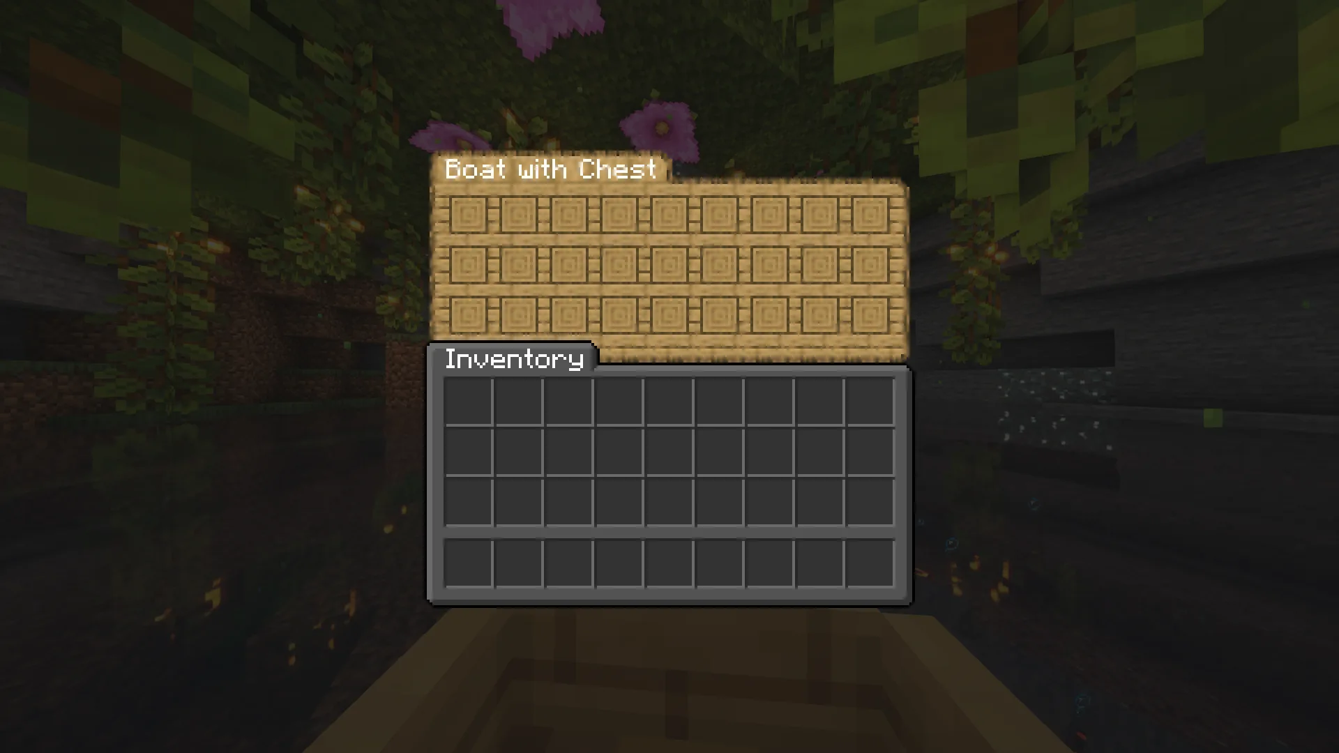 Chest Boat GUI - скачать ресурспак для Minecraft