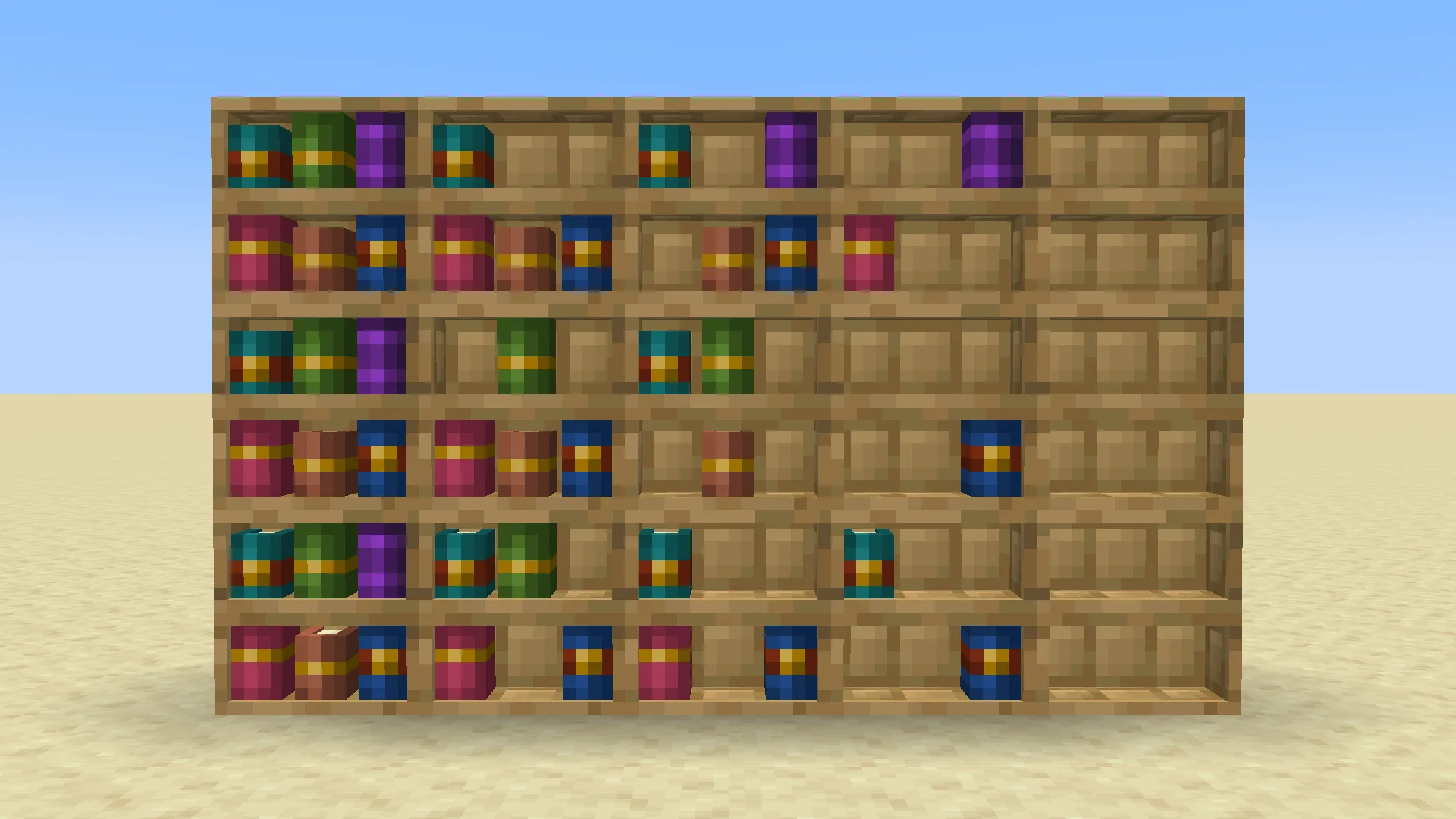 Chiseled Bookshelf 3D