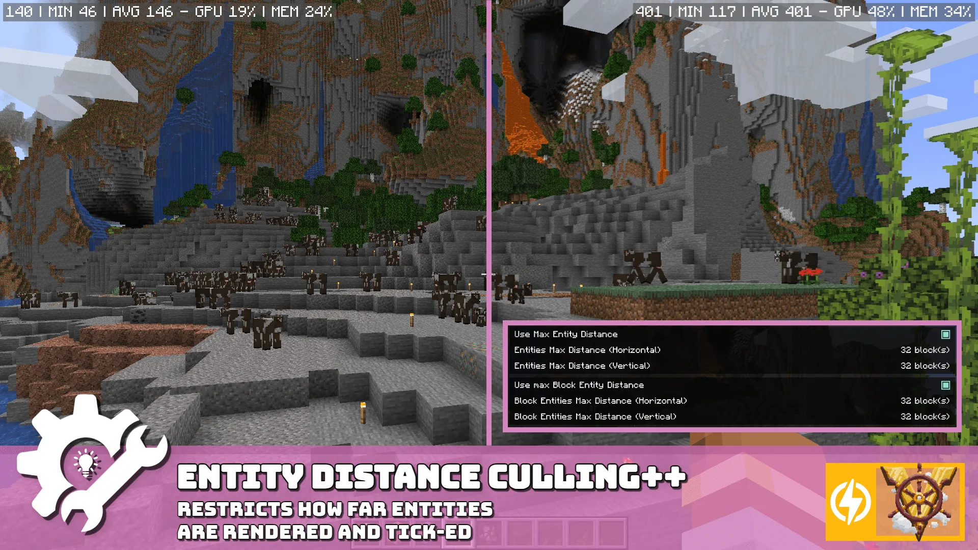 Изображение 4 мода Chloride (Embeddium++/Sodium++)