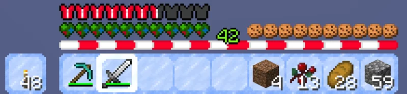 Изображение 2 ресурспака Christmas Hotbar