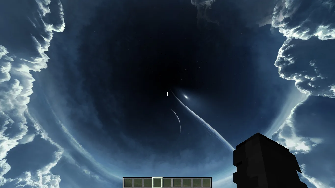 Изображение 1 ресурспака Cloudy Nights Sky Overlay