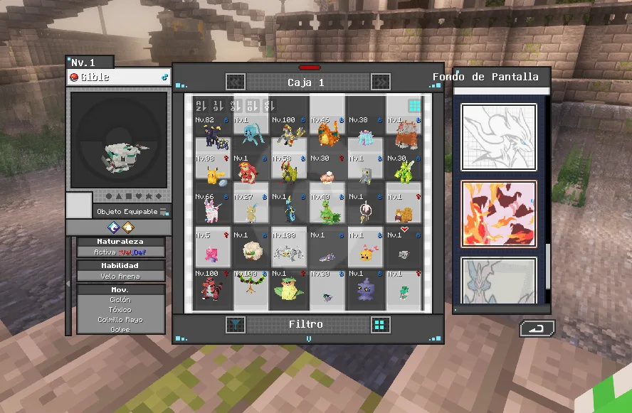 Изображение 4 ресурспака Cobblemon Gui Black & White Edition