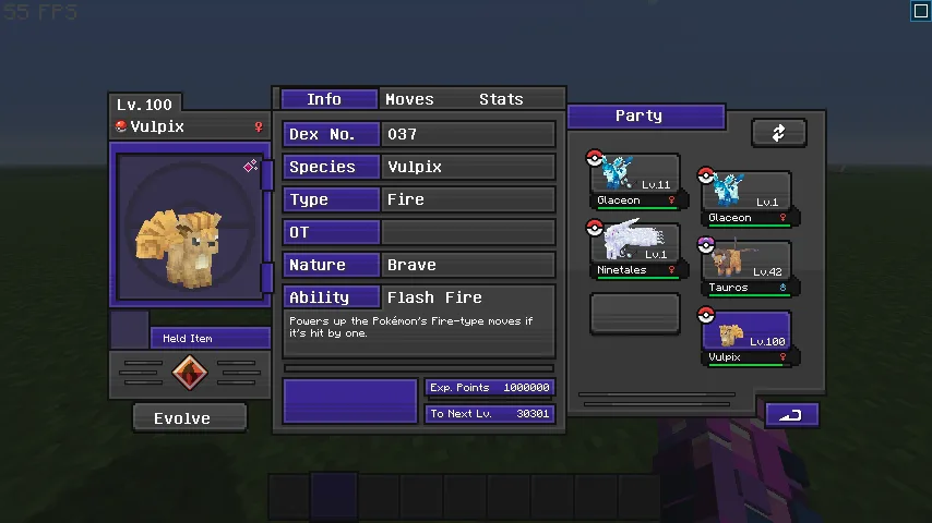 Изображение 2 ресурспака Cobblemon Nebula GUI