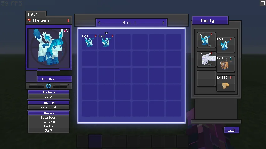 Изображение 3 ресурспака Cobblemon Nebula GUI