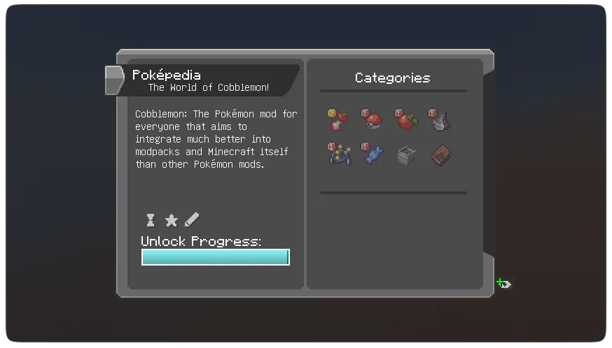 Cobblemon Poképedia: Cobblepedia