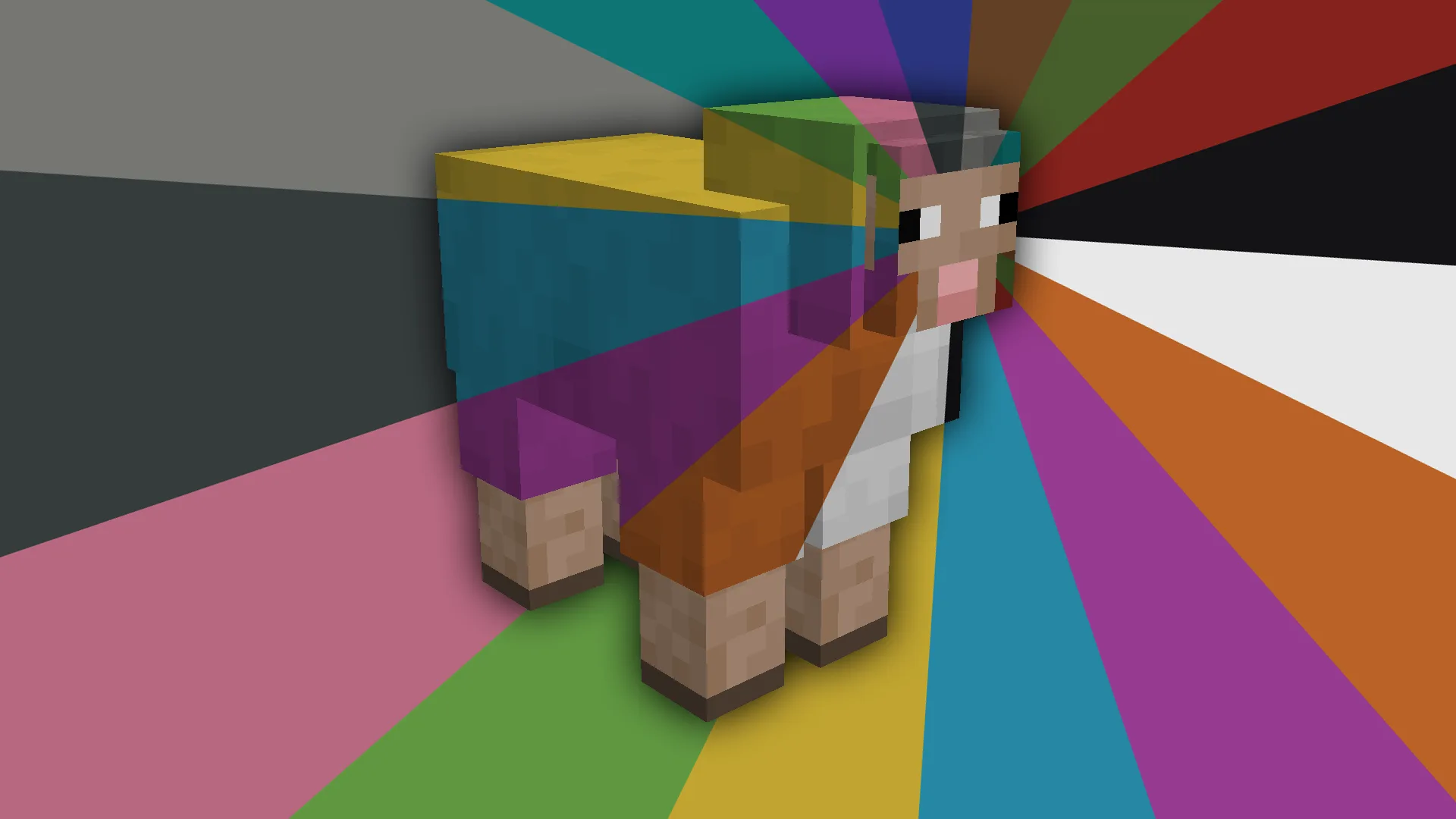 Изображение 1 ресурспака Colorful Sheared Sheep