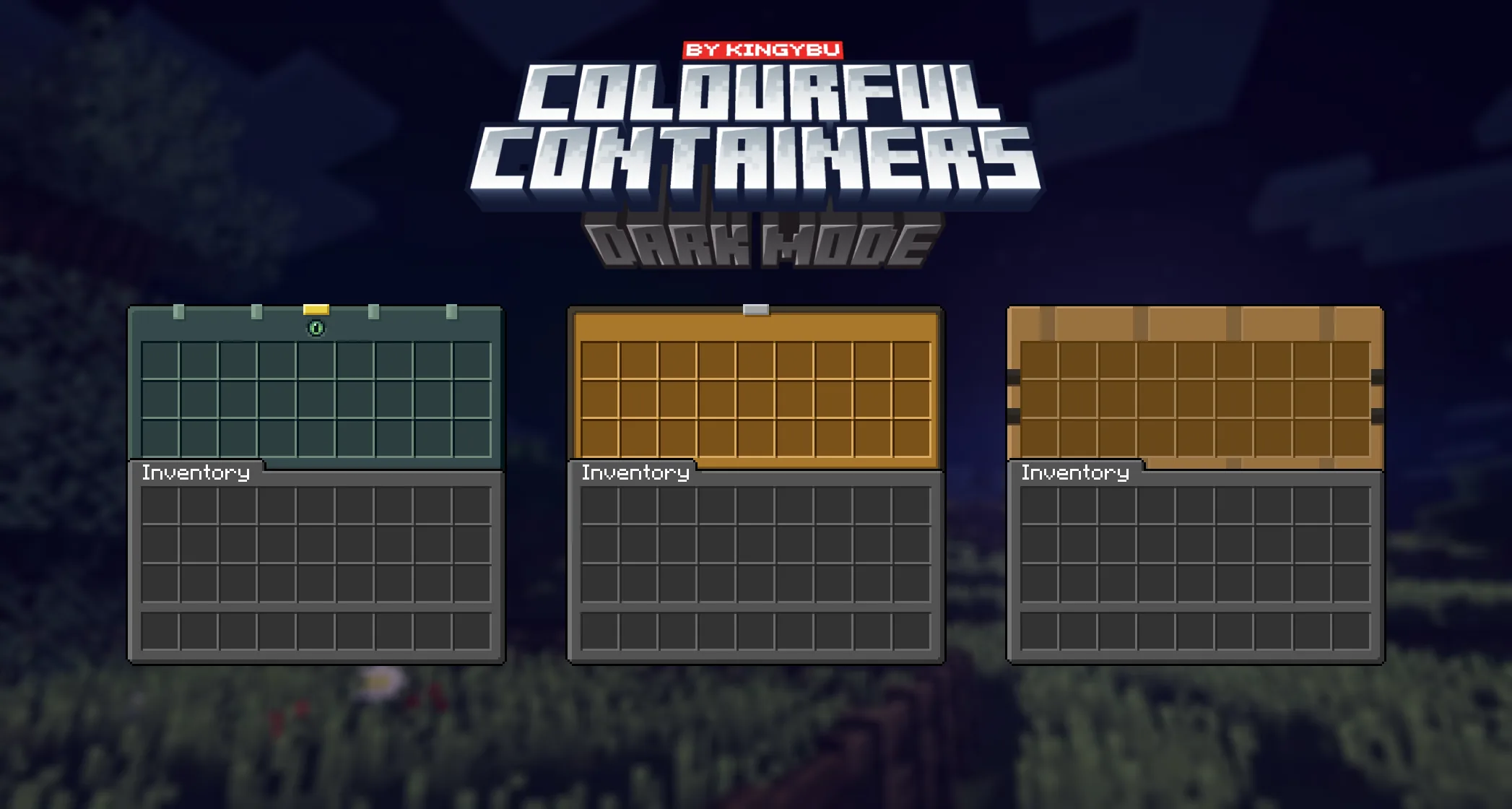 Изображение 3 ресурспака Colourful containers Dark Mode GUI