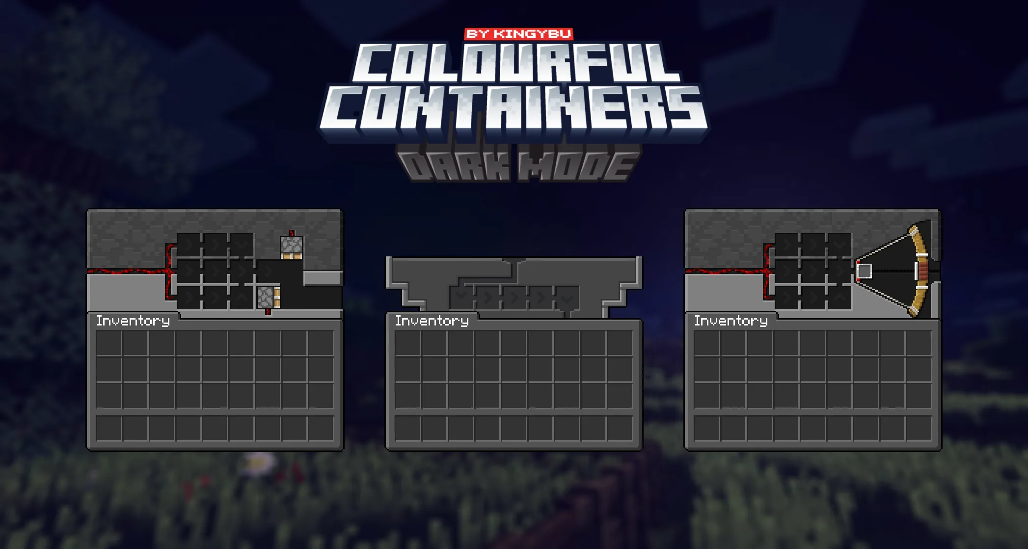 Изображение 4 ресурспака Colourful containers Dark Mode GUI
