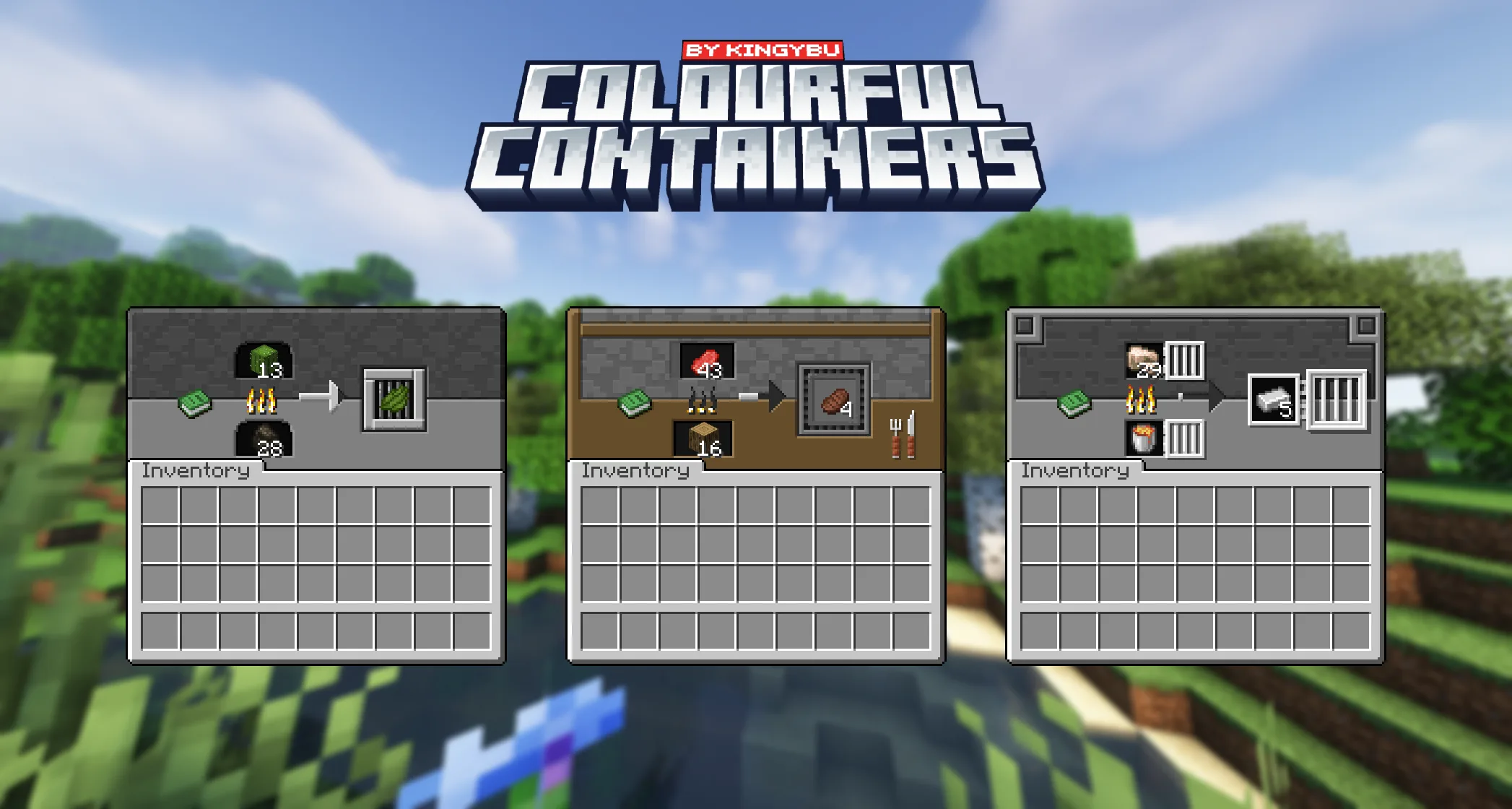 Изображение 2 ресурспака Colourful containers GUI