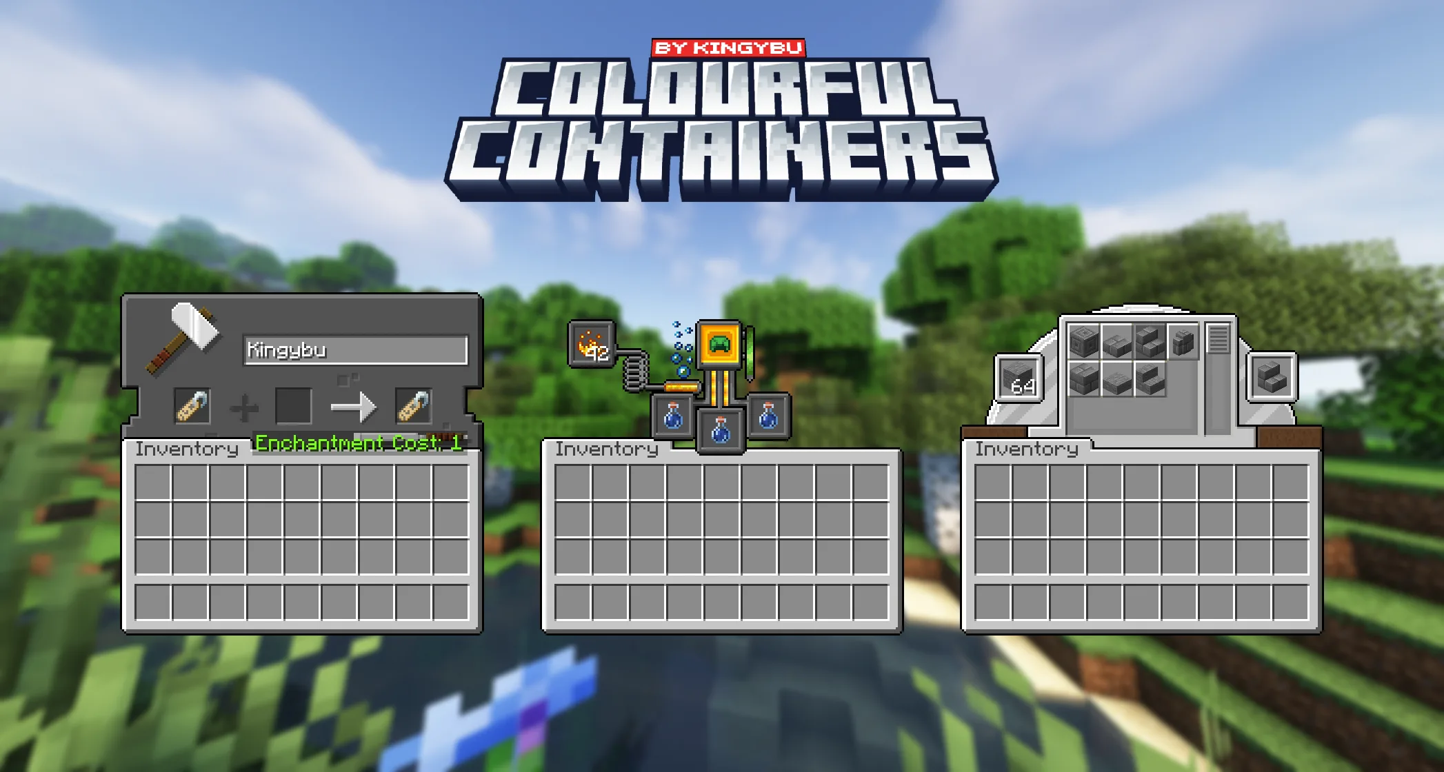 Изображение 5 ресурспака Colourful containers GUI