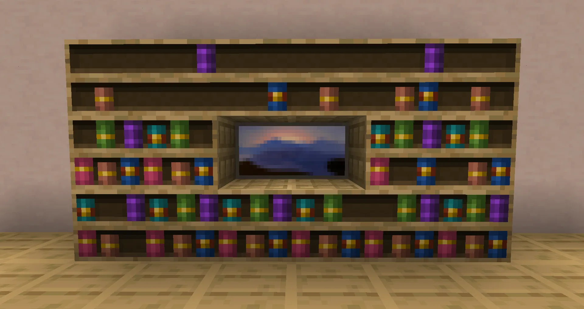 Connected Chiseled Bookshelf